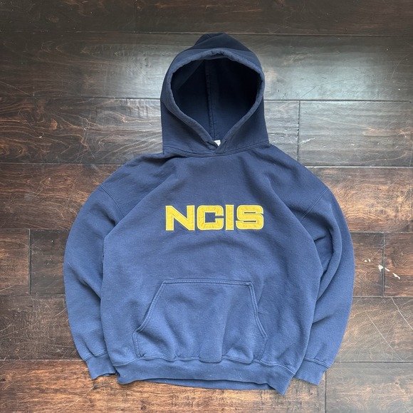 Gildan Other - Vintage NCIS Hoodie Mens Large Navy TV Series Gildan Sweatshirt Pullover Y2K